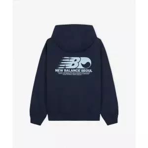 (국내매장정품) NEW BALANCE NBN0F4A023 UNI NB 서울 익스클루시브 후드티 (NAVY) NBN0F4A023_59 219776