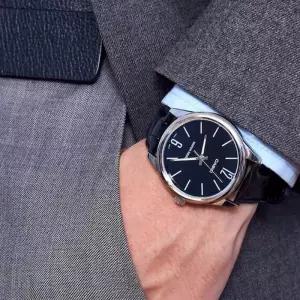 [CASIO] 카시오 MTP-V005L-1B 남성 가죽 시계 (28919363A)