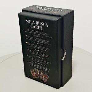 127cm 인쇄 350GSM 양각 카드 용지 소라 부스카 타로 데크 견고한 상자에 78장의 빈티지