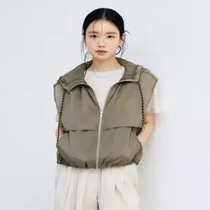 셀렙샵에디션 2082438579 민소매 레이어드 26SS 에어리 쉬어 후드 베스트 6298829