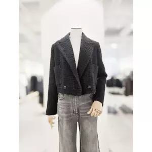 아이잗컬렉션 더블 브레스트 울 크롭 자켓 CNBA0JK711 462034