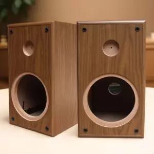 원목 스피커통 목재 DIY 범용 관 상단 사운드 박스 스피커 인클로저 북쉘프 우드 빈상자