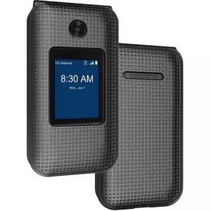 Nakedcellphone ZTE 심벌 2 플립 폰용 케이스 [그리드 텍스처] ZTE 심벌 U Z2335CC Telstra Flip 3 Z2335T