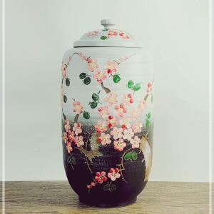 투톤 일자 매화 20kg 잡곡단지 여주 도자기 보관 벌레예방