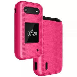 Nakedcellphone 노키아 2760 2780 플립 폰용 케이스 Tracfone N139DL TA-1398 TA-1451 TA-1420용 그리드 텍