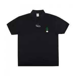 GRAVER [UNISEX]그린 드로잉 선인장 스마일 피케티_블랙