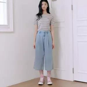 써스데이아일랜드 여성아이스 큐롯 데님 팬츠T264MJE247W VJL620 L406