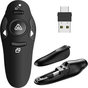 프레젠테이션 리모컨 파워포인트 USB A 및 C 무선 프레젠터 Mac용 RF 2.4GHz 슬라이드 어드밴스터 키노트