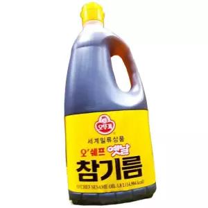 오뚜기 옛날 참기름 1.8L 6개 국산 저온 압착 참깨