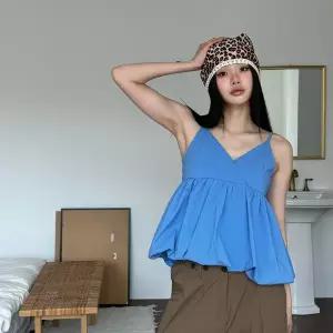 드레스날다 그린란 펌킨 벌룬 플레어 나시 뷔스티에 블라우스 1250696