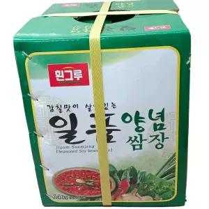 흰그루 양념 쌈장 골드 14K 업소용 대용량 쌈 채소 국내산