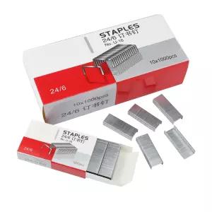 Aachlh 10000pcs No.12 스테이플 표준 1/4 인치 길이 대부분의 데스크탑 스테이플러를 위한 24/6