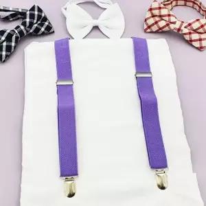 어린이멜빵 단색 무지 패션 서스펜더 보라 주니어멜빵 아동멜빵 유아멜빵 패션멜빵