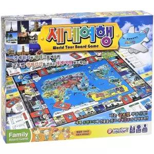 오너클랜 바니랜드 세계일주 보드게임 온가족 주사위 놀이 어린이 교육용 완구세트