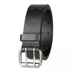 Dickies 남성용 가죽 더블 프롱 벨트, 블랙., 36 (Waist: 34)