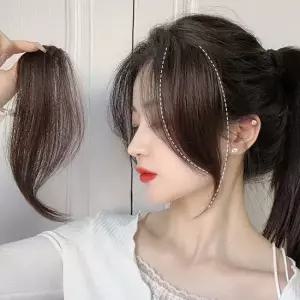 사이드뱅 앞머리 인모 부분 가발 SD-221023 여자가발 가발홀더