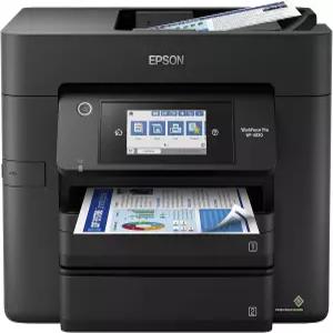 Epson Workforce Pro WF-4830 무선 올인원 프린터 자동 양면 인쇄 사본 스캔/팩스 50페이지 ADF 500매 용지