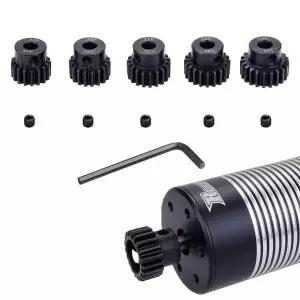 호환  5pcs 금속 32P 5mm 피니언 기어 17T 18T 19T 20T 21T RC 버기 자동차 몬스터 트럭 부품에 대 한 경화