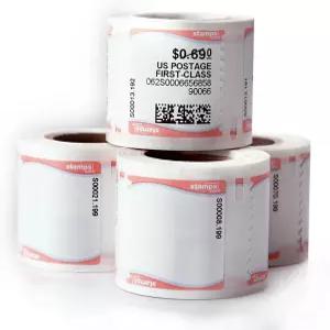 넷스탬프 800팩 4롤 인쇄 가능한 우편 라벨 Stamps.com 구독 필요 - 승인 우편물 잉크젯 및 프린터