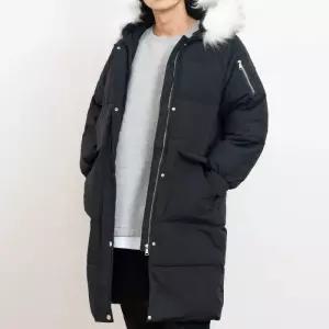 [깨비몰] 남자 여자 겨울 데일리 롱패딩 후드롱패딩 (8151841A)