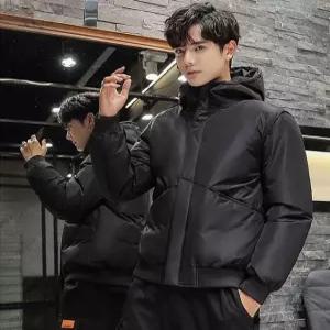 [깨비몰 남성 겨울 덕다운 숏패딩 자켓 후드 점퍼 (11574071A)