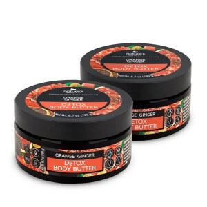 Nature's Beauty Orange Ginger 바디 버터 멀티팩 - 럭셔리 리치 모이스처라이저, 정화 + 리셋 피부 진정, 비타민 C, 해바라기 아몬드 아보카도 오일로 제작
