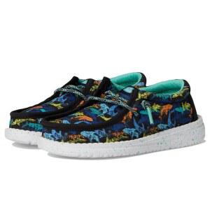 HEYDUDE Boys Wally Sharks (Toddler) Black/Multi 4 Medium