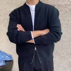 남자스웨터 남성 투웨이지퍼 니트 집업 가디건 사계절 데일리