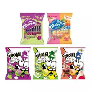 마이구미 포도 + 백도황도 + 아이셔츄 포도 + 레몬라임 + 쥬시자두요구르트 5종세트 (004)