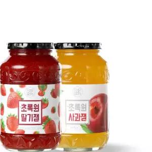초록원 딸기잼 1kg + 사과잼