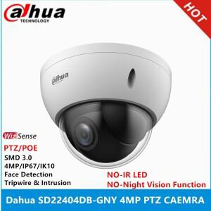 Dahua SD22404DB-GNY 4MP 4배 광학 줌 렌즈 IP67 IK10 POE WizSense 네트워크 PTZ AI 카메라 지원 얼굴 감
