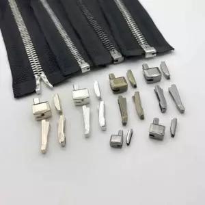지퍼 슬라이더 교체 부품 수선용 세트 5호 나일론 싱글샷 블랙