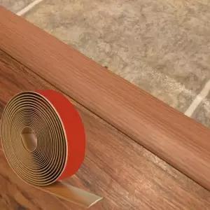 PVC 바닥 몰딩 커버 5MM 1M 모서리 마감 전선 가리개 스트립 검정색 1m