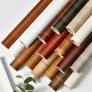 50CM 우드그레인 방수 PVC 벽지 주방 가구 리폼 비닐 스티커 Yellow Oak HXM 30x100CM