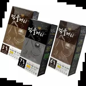 셀프염색 먹물머리 1분 순한 새치 염색약 셀프 염색