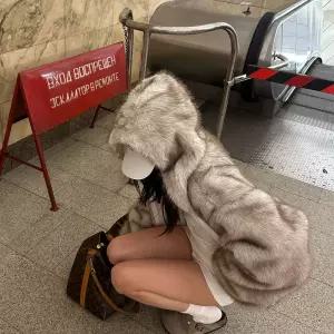 ROVENTE 자켓 모피 코트 후드 양면