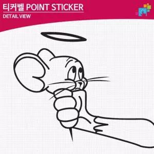 티커벨 쥐돌이 포인트 데칼스티커 TKP-05