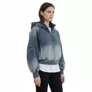 벨뷰 BELLEVUE 26SS 워시드 스? 후드집업 트레이닝 상의