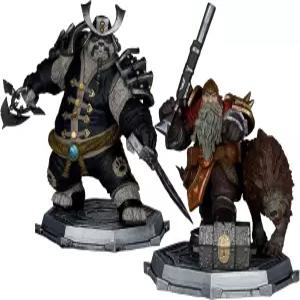 맥팔레인 토이즈 월드 오브 워크래프트 드워프 마스터 맨 앤 렌 몽크 로그 2 스케일 포즈 피규어 디럭스