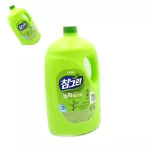 한챠 참그린 녹차뽀드득 주방세제 3L 용기 1ea 식기세제 주방세정제