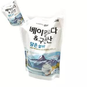 한챠 참그린 베이킹소다 구연산 주방세제 1kg 리필 1ea 주방세정제 과일야채세정제