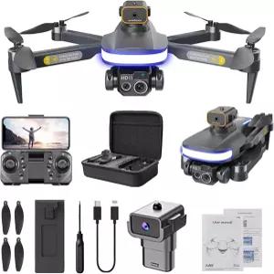 카메라가 장착된 드론 FPV 키트 WiFi 4K HD 고도 유지 모드 접이식 RC 쿼드콥터 루트 플라이 리스 APK