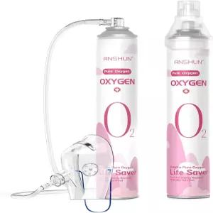 산소 휴대용 0L 산소통 2팩 995 순산소로 야외 모험 피트니스 및 여행 활력 하이킹 자전거 타기 캠핑을