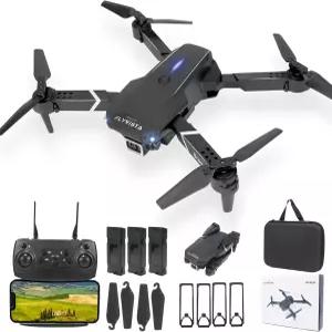 카메라가 장착된 플라이비스타 미니 드론 080P WiFi FPV 3 배터리 원클릭 이륙 /착륙 고도 유지 리스 모드