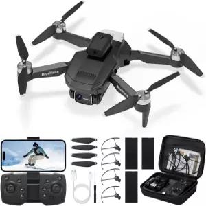 카메라가 장착된 GoolRC 드론 080P HD FPV 접이식 미니 고도 유지 기능이 있는 브러시리스 RC 쿼드콥터