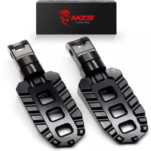 MZS 모터사이클 앞발 페그 조절 가능한 라이더 MX 톱니형 페달 액세서리 블랙 CNC 40 모델 209 2020 202