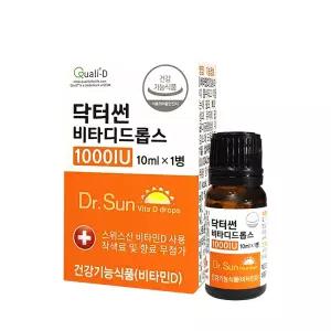 닥터썬 비타디드롭스 1000IU / 임산부 수유부 성인 남녀 청소년 어린이 비타민D3 결핍 드롭