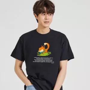 키밍 여우 커플시밀러룩 얇은반팔 오버핏