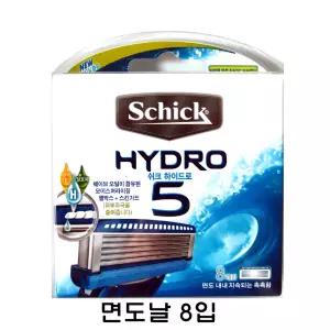 쉬크 하이드로5 면도날 8개입 (윤활밴드 5중날 )