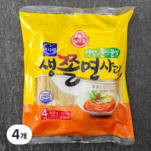 오뚜기 생쫄면사리 800g, 4개 one option